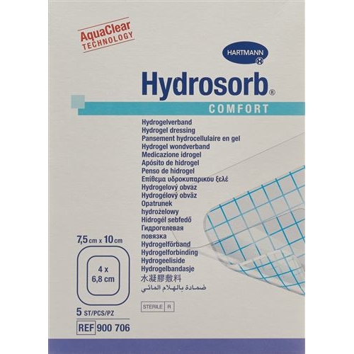 Hydrosorb Comfort Hydrogel 7.5x10cm Steril 5 Stück buy online