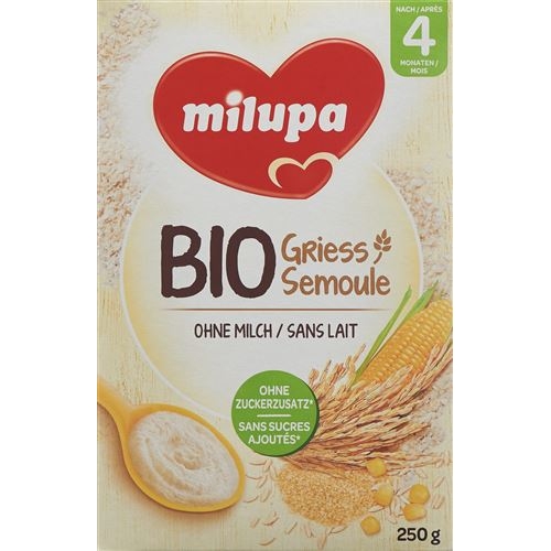 Milupa Bio Griess nach 4 Monaten 250g buy online