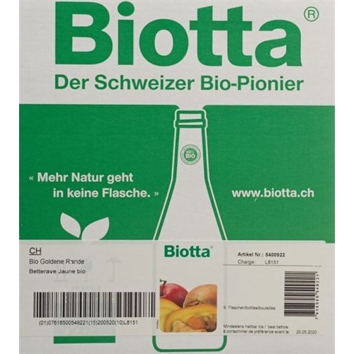 Biotta Bio Golden edge 6 Fl 5 dl buy online