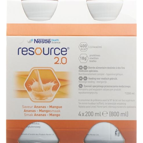 Resource 2.0 Ananas Mango 4x 200ml buy online