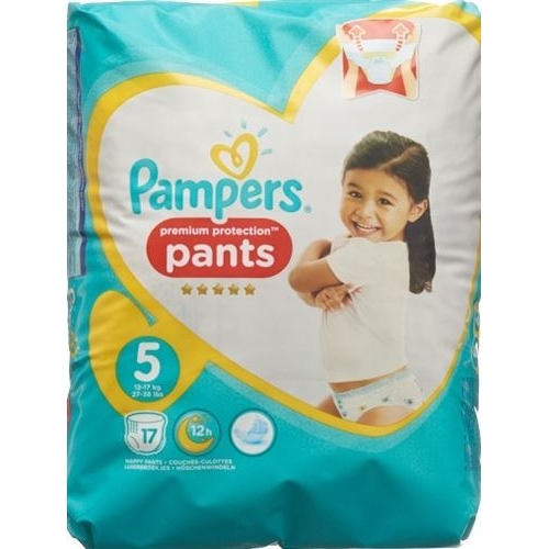 Pampers Prem Prot Pan Grösse 5 12-17kg Juni Trag 17 Stück buy online