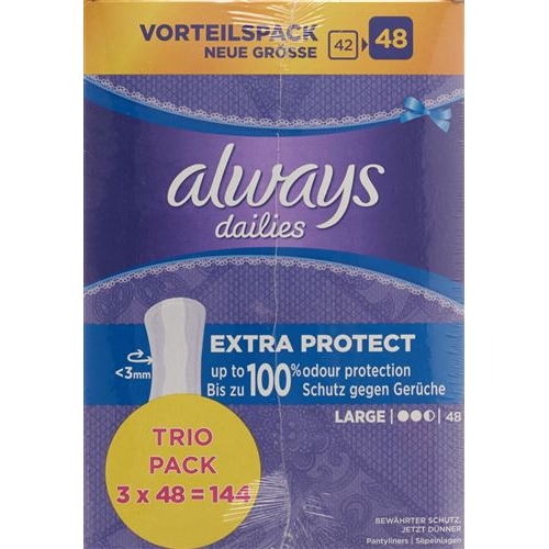 Always Slipeinlage Ext Prot Lar Trio Vo 3x 48 Stück buy online