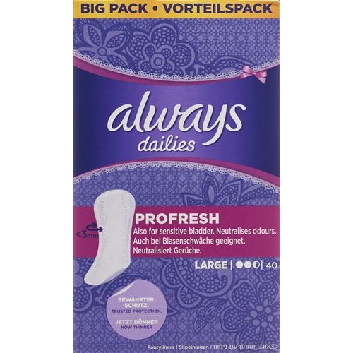 Always Slipeinlage Profresh Large Vorteilsp 40 Stück buy online