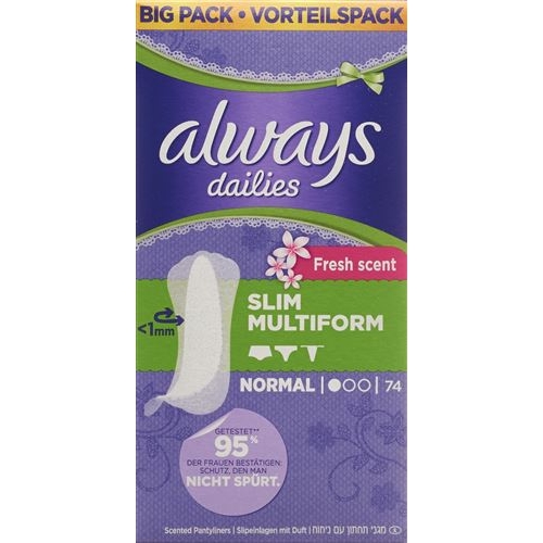 Always Slipeinlage Slim Multiform Fresh Vor 74 Stück buy online