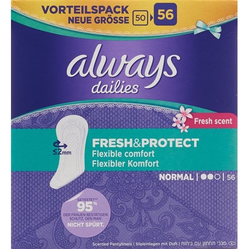 Always Slipeinlage Fresh&protect Nor Fr Vor 56 Stück buy online