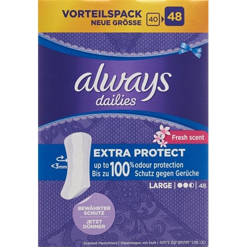 Always Slipeinlage Extra Prot Large Fre Vor 48 Stück buy online