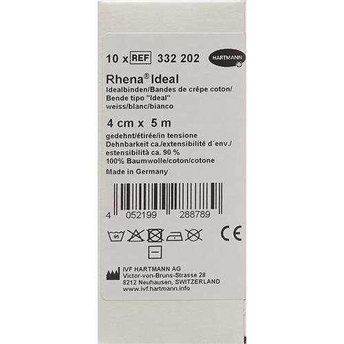 Rhena Ideal Elastische Binde 4cmx5m Weiss 10 Stück buy online