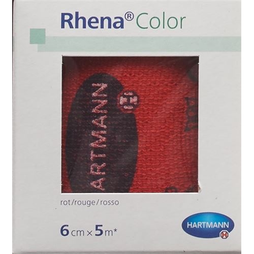 Rhena Color Elastic Bandages 6cmx5m Red buy online