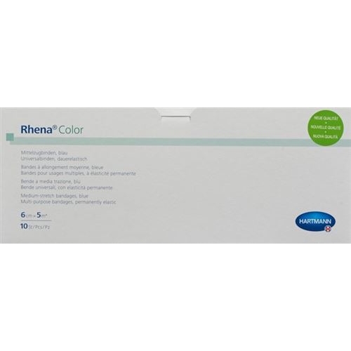 Rhena Color Elastische Binden 6cmx5m Bl Off 10 Stück buy online