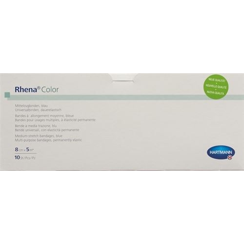 Rhena Color Elastische Binden 8cmx5m Bl Off 10 Stück buy online