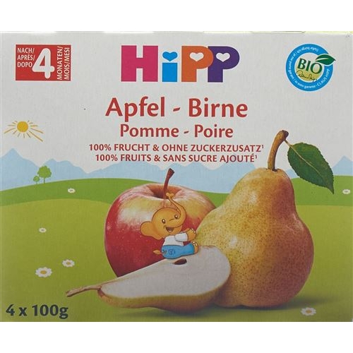 Hipp Fruchtpause Apfel Birne 4x 100g buy online