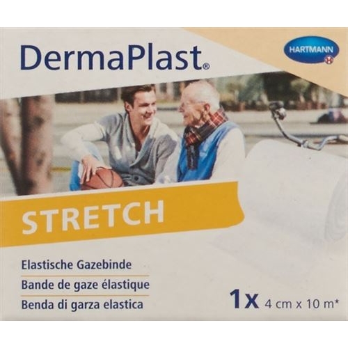 Dermaplast Stretch Gazebinde 4cmx10m Weiss buy online