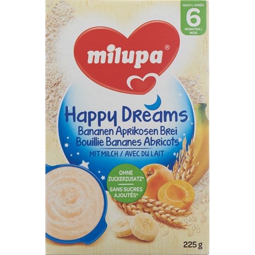 Milupa Happy Dreams Bananen Aprikosen Brei 225g buy online