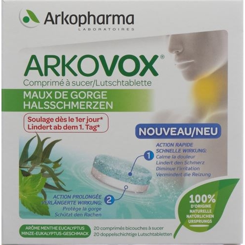 Arkovox Lutschtabletten 2-phasen Minze-Eukalypt 20 Stück buy online