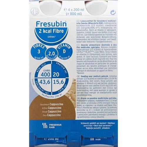 Fresubin 2 Kcal Fibre Drink Cap N 4 Flatcap 200ml buy online