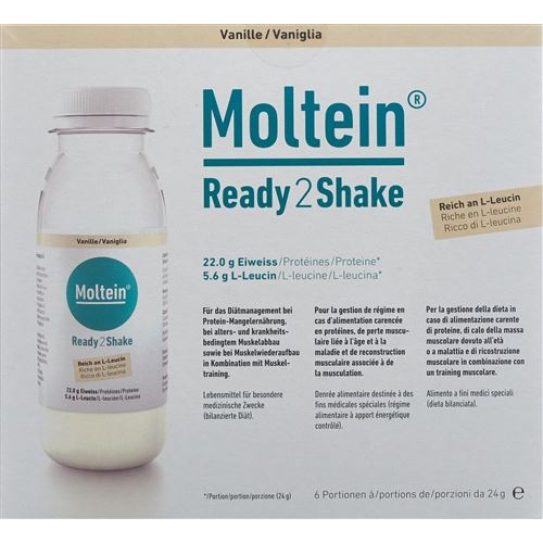 Moltein Ready2shake Vanille 6 Flasche 24g buy online