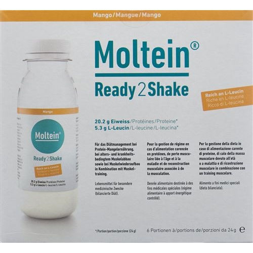 Moltein Ready2shake Mango 6 Flasche 24g buy online