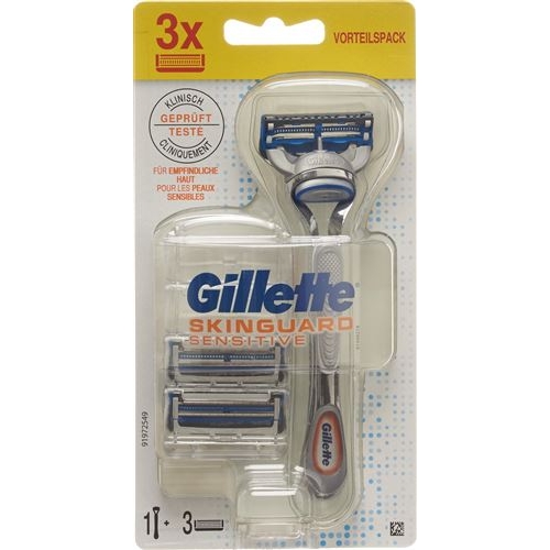 Gillette Skinguard Sensitive razor with 3 blades limited buy online