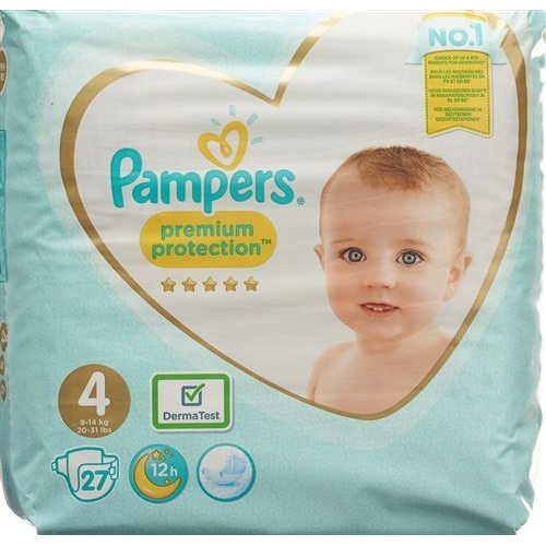 Pampers Prem Prot Grösse 4 9-14kg Maxi Einzelp 27 Stück buy online