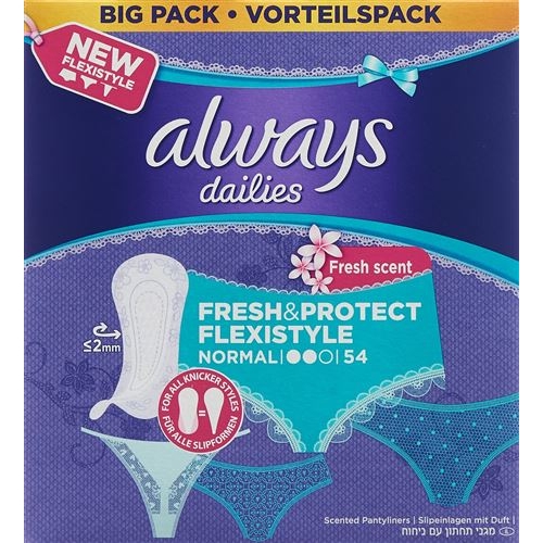 Always Slipeinlage fresh & protect normal flexible 54 Stück buy online