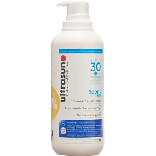 Ultrasun Sports gel SPF 30 -25% carton 400 ml buy online