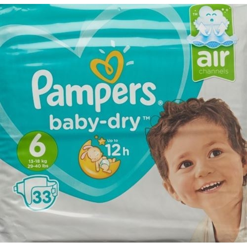 Pampers Baby Dry Grösse 6 13-18kg Ext Larg Spar 34 Stück buy online