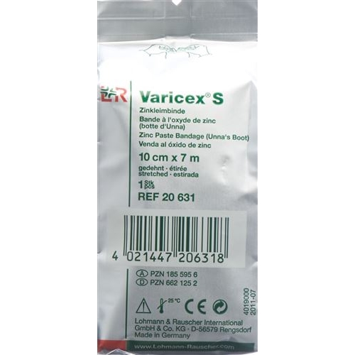 Varicex S Zinkleimbinde 10cmx7m 10 Stück buy online