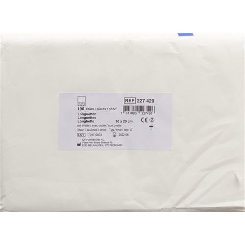 IVF Longuett Watte Typ 17 10x20cm 8f Beutel 100 Stück buy online