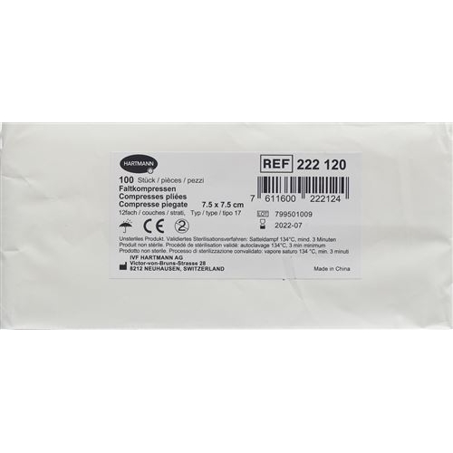 IVF Faltkompressen Typ 17 12-fach 7.5x7.5cm 100 Stück buy online