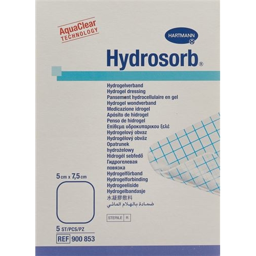 Hydrosorb Hydrogel Verband 5x7.5cm Steril 5 Stück buy online