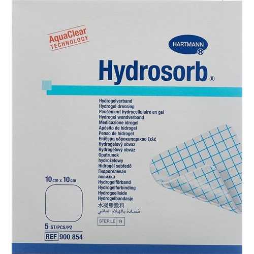 Hydrosorb Hydrogel Verband 10x10cm Steril 5 Stück buy online