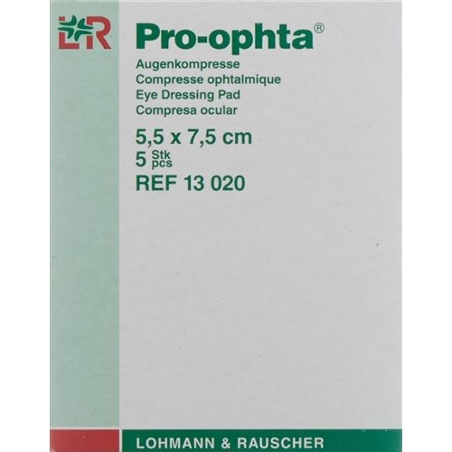 Pro-Ophta Augenkompresse 5.5x7.5cm Ungeschweisst 50 Stück buy online