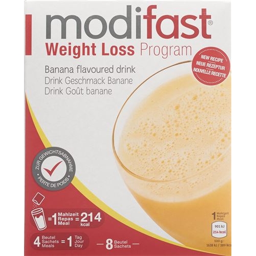 Modifast Weight Loss Program Drink Banane 8x 55g buy online