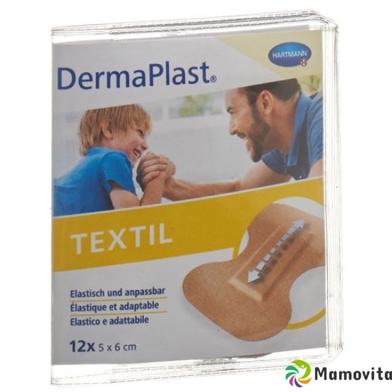 Dermaplast Textil Fingertip Plasters 5x6cm 12 Pieces buy online