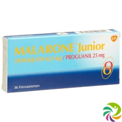 Malarone Junior Filmtabletten 62.5/25mg 36 Stück