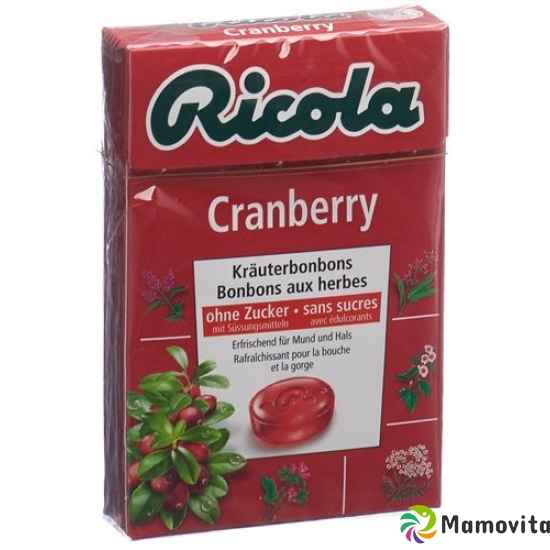 Ricola Cranberry Bonbons Oz M Stevia Box 50g buy online