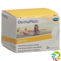 Dermaplast Cofix 1.5cmx4m Weiss 2 Stück