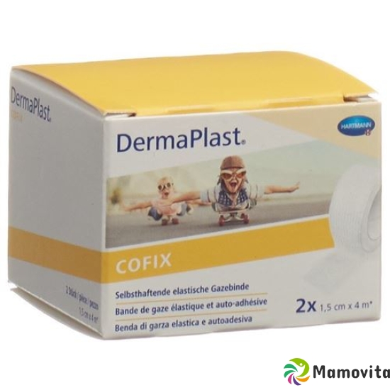 Dermaplast Cofix 1.5cmx4m Weiss 2 Stück buy online