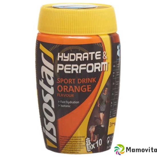 Isostar Hydrate & Perform Orange Pulver 400g buy online