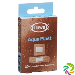 Flawa Aqua Plast Pflasterstrips Wasserfest 2 Grössen 20 Stück