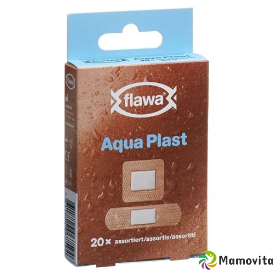 Flawa Aqua Plast Pflasterstrips Wasserfest 2 Grössen 20 Stück buy online