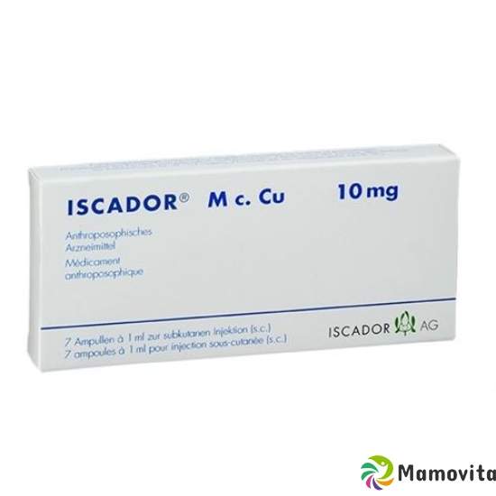 Iscador M C. Cu Injektionslösung 10mg (neu) Ampullen 7 Stück buy online