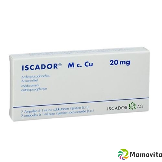 Iscador M C. Cu Injektionslösung 20mg Ampullen 7 Stück buy online