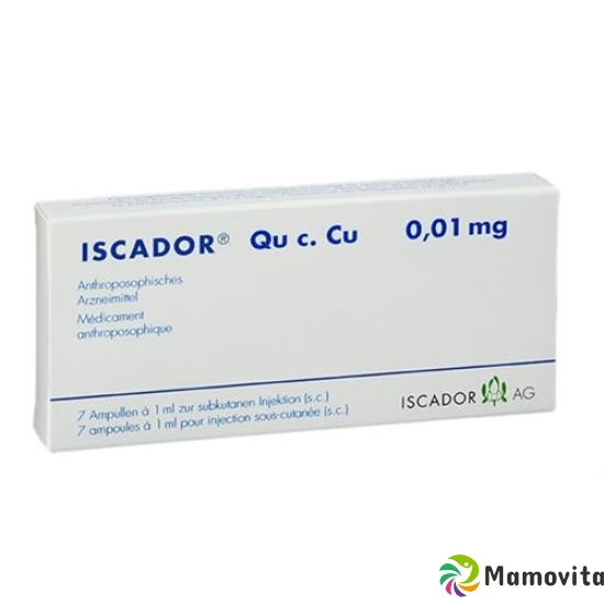 Iscador Qu C. Cu Injektionslösung 0.1mg (neu) Ampullen 7 Stück buy online