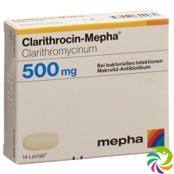 Clarithrocin Mepha Lactabs 500mg 20 Stück