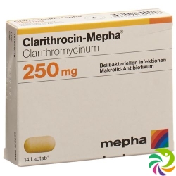 Clarithrocin Mepha Lactabs 250mg 20 Stück