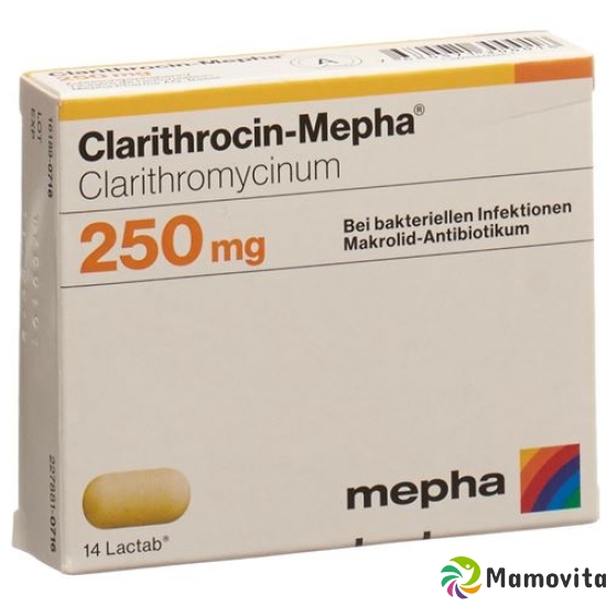 Clarithrocin Mepha Lactabs 250mg 20 Stück buy online