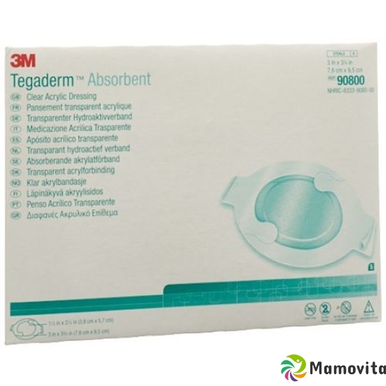 3M Tegaderm Absorbent Wundverband 7.6x9.5cm 5 Stück buy online