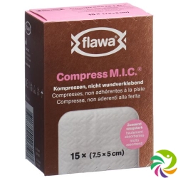 Flawa M.I.C. Kompressen Nicht Steril 7.5x5cm 15 Stück