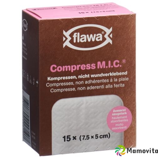 Flawa M.I.C. Kompressen Nicht Steril 7.5x5cm 15 Stück buy online